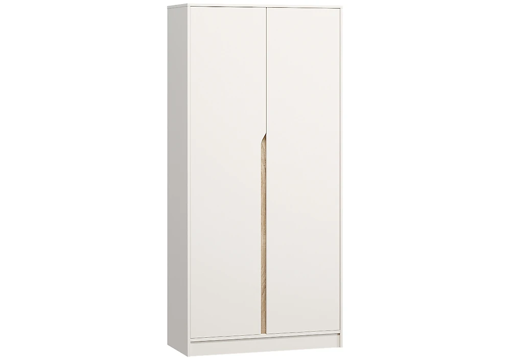 Шкаф белый распашной Монс-2 Дизайн-1