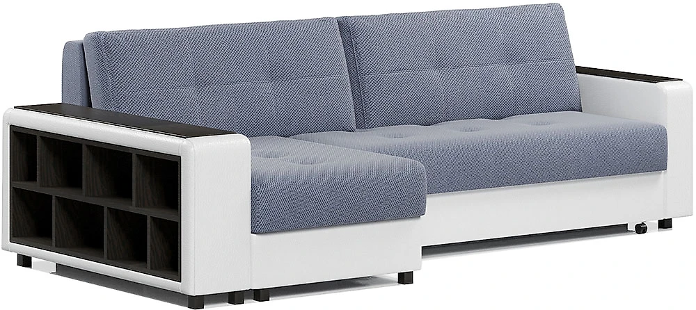 Угловой диван с правым углом Атланта-2 Блю