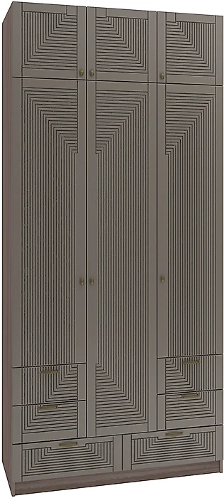 Шкаф коричневого цвета Фараон Т-20 Дизайн-2