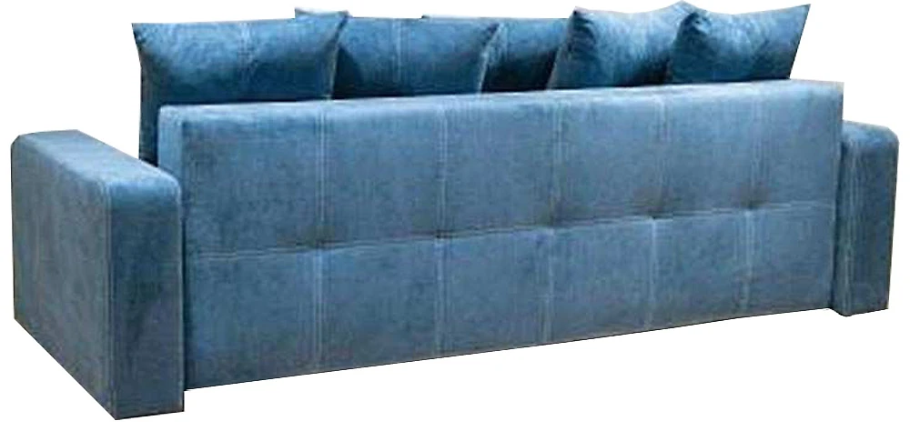 Синий прямой диван Августин-2 Дизайн 2