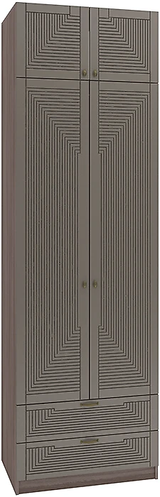 Шкаф коричневого цвета Фараон Д-7 Дизайн-2