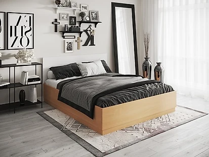 Двуспальная кровать с матрасом в комплекте Стелла 160 с матрасом