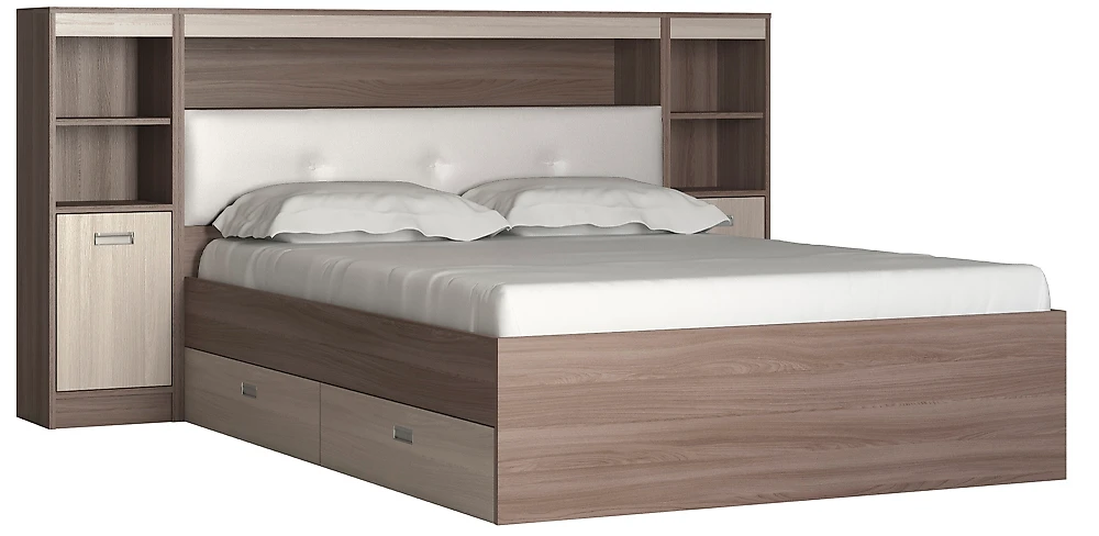 кровать 140 на 200 см Виктория-5-140 Дизайн-3