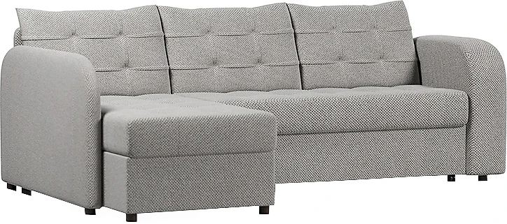 Угловой диван с независимым пружинным блоком Беллано Грей