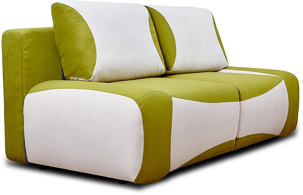 Прямой диван с пружинным блоком Фламенко Грин